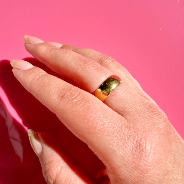 Gold Late 20th Century Victorian Gold Band, Size 6.5 For Sale - Image 8 of 12