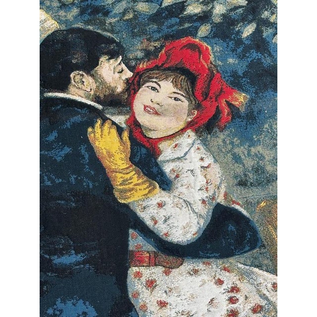 Textile French Jacquard Tapestry with Dance in the Country Motif by A. Renoir, 2000s For Sale - Image 7 of 18
