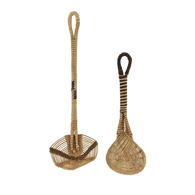 Tribal Mid 20th Century Raffia Spoons Botswana For Sale - Image 3 of 4