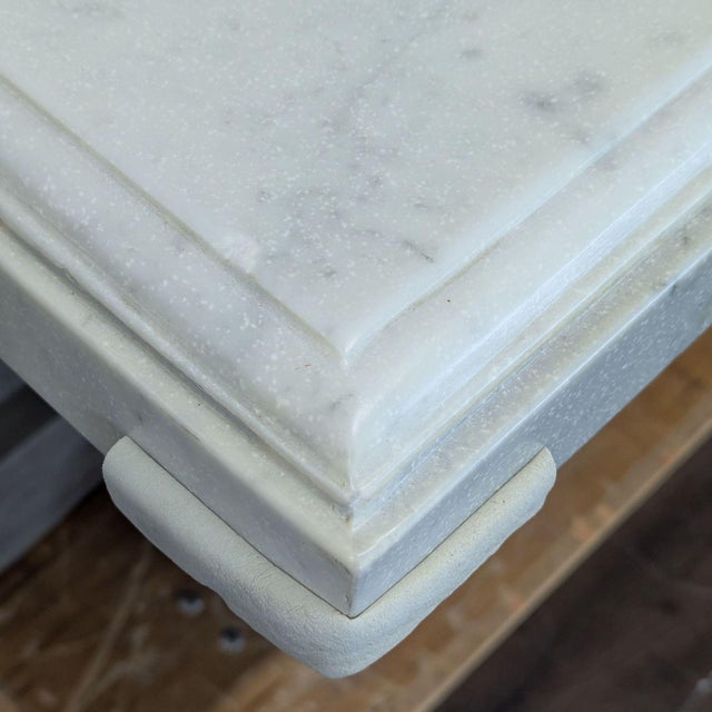 Restoration Hardware (Rh) St. James Marble-Top Rectangular Dining Set For Sale - Image 10 of 18