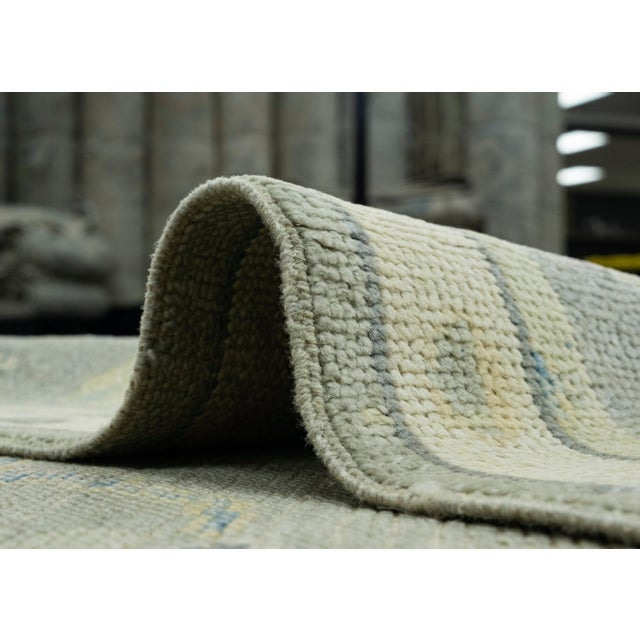 Gray Turkish Oushak Rug 5'1" x 6'10" #17022 For Sale - Image 8 of 8