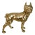 Vintage Solid Brass Boston Terrier For Sale