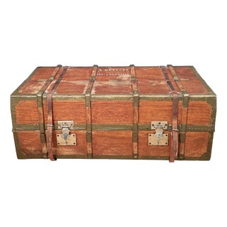 French Officers Cabin Trunk, 1850s For Sale