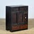 This Japanese cabinet with drawers and sliding doors is an attractive eye-catcher for any interior. Crafted from solid...