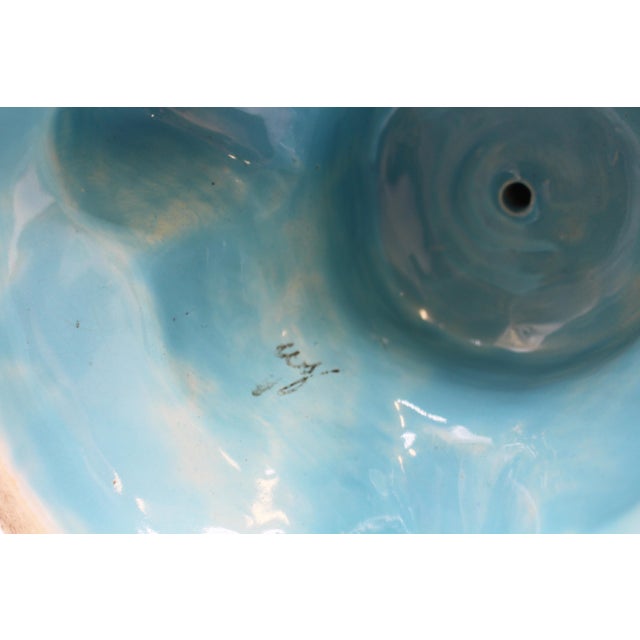 Blue Circa 1861 English Majolica Centerpiece Sweetmeat Server by Minton For Sale - Image 8 of 10