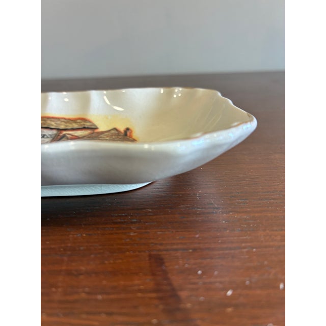 Cream Vintage Sandland Ware "The Jolly Drover" English Pub Scene Soap Dish For Sale - Image 8 of 13