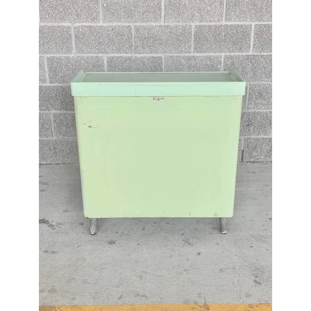 Metal Antique Hospital Metal Storage Cabinet For Sale - Image 7 of 9
