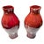 A striking pair of vintage vases by Maitland-Smith, finished in a rich oxblood flambe red glaze. These sculptural vessels...