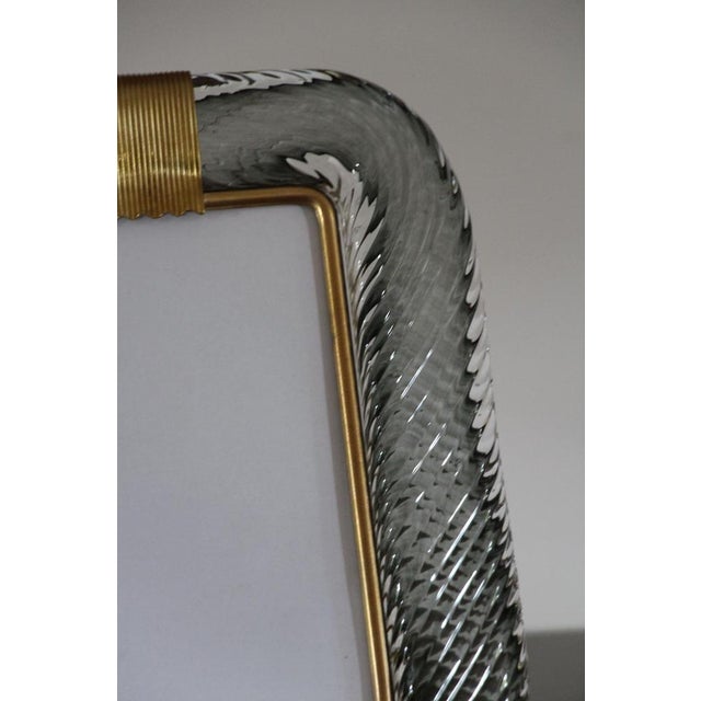 Smoked Grey Murano Glass Photo Frame, 2000s For Sale - Image 9 of 16