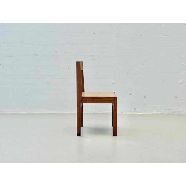 Scandinavian Dining Chair in Walnut and Leather, 1960s For Sale - Image 14 of 18