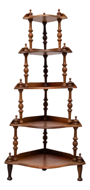 Antique Corner Shelf, England, 1920s