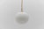 White Opaline Glass Golf Ball Pendant Lamp, Germany, 1960s For Sale - Image 10 of 10