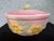 Mid-Century Modern Vintage Hull Pottery Pastel Pink Floral Covered Dish / Lidded Bowl For Sale - Image 3 of 12