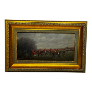 19th Century Sporting Painting — The Meet (The Berkeley Hunt), c.1880 by Charles Faulkner
