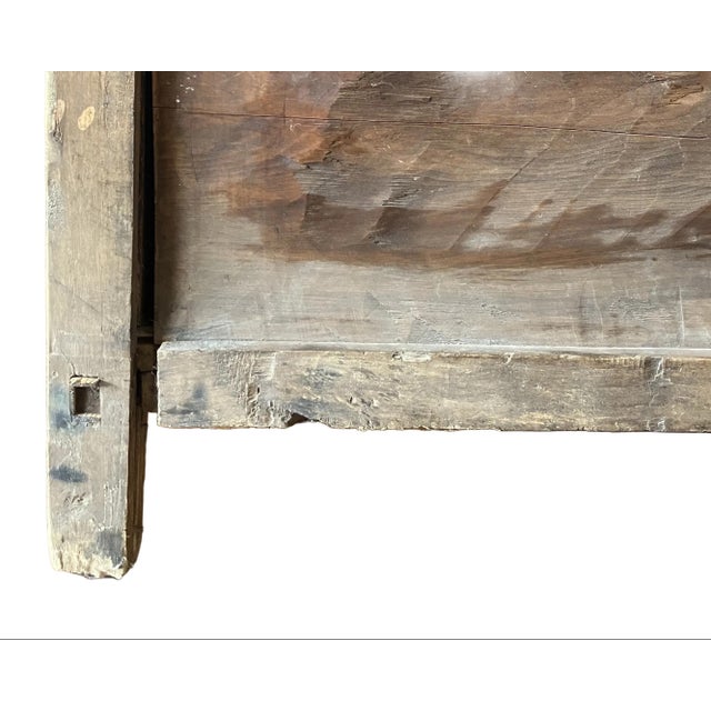 Antique Sage Green Tibetan Hand Painted Chest For Sale - Image 10 of 10