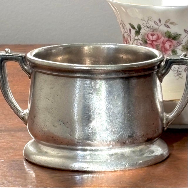 Reed & Barton Silver Plate Grace Line Hotel Manhattan Sugar Bowl For Sale - Image 4 of 6