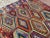 Large Colorful Vintage Turkish Kilim Rug - 75.5" X 144.5" For Sale - Image 4 of 7