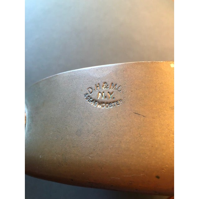 Antique Duperquet Huot & Moneuse Co (Dh&mc) Copper Saute Pan For Sale - Image 6 of 9