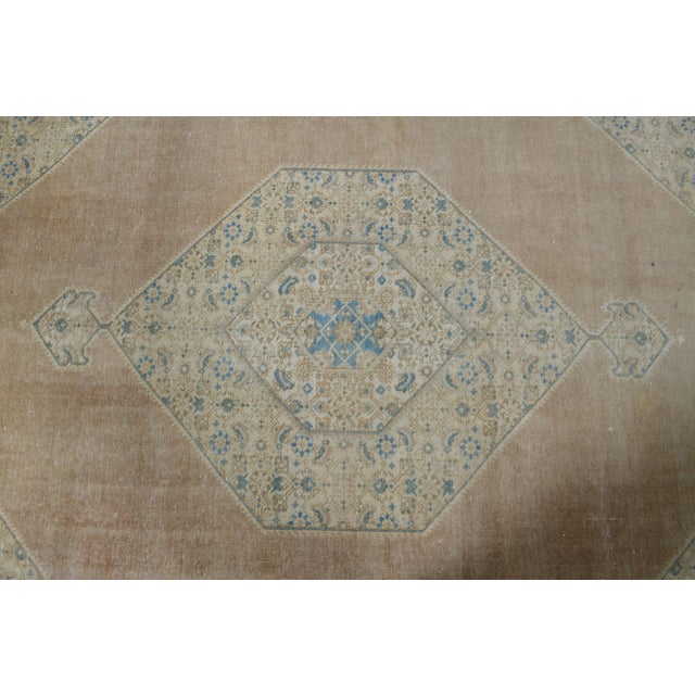 1970s Vintage Persian Handknotted Wool Orange Oversize Area Rug For Sale In San Francisco - Image 6 of 11