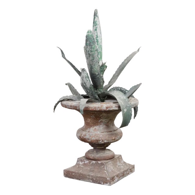 Iron Agave Plant Sculpture, 18th Century For Sale