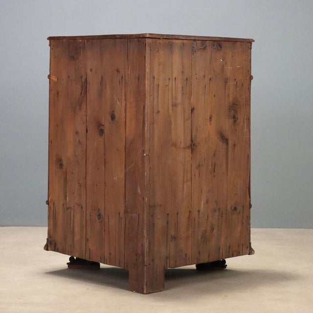 Antique Baroque Wood Corner Cabinet For Sale - Image 10 of 11