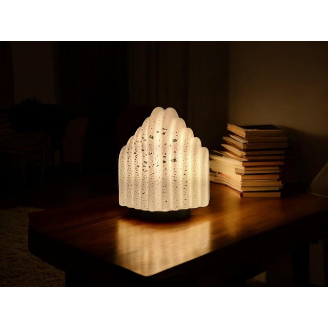 Pair of Murano glass table lamps, produced by Vetrarti in the 1980s. Vetrarti label included. Add a touch of retro...