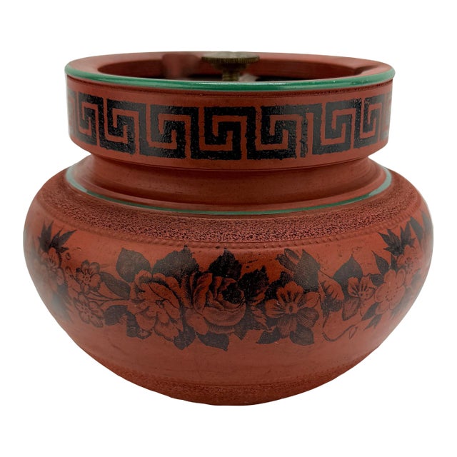 John Middleton English Redware Neoclassical Style Humidor, C. 1900 For Sale