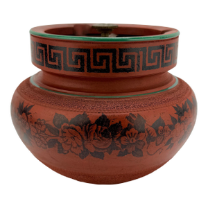 John Middleton English Redware Neoclassical Style Humidor, C. 1900