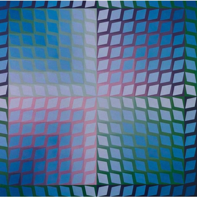 Modern Victor Vasarely, QUASAR PAAL 2, Photogravure For Sale - Image 3 of 5