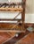 Mid 20th Century Vintage Oak Rolling Bakers Rack For Sale - Image 4 of 7