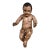 18th Century Italian Carved Polychrome Baby Jesus Figure With Glass Eyes For Sale