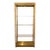 Mid-Century Brass Etagere With 3 Glass Shelves and Lighting For Sale