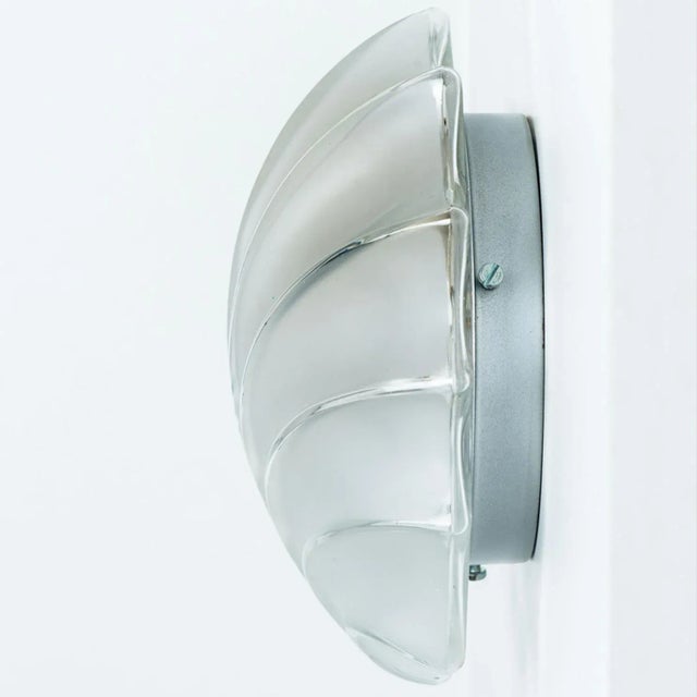 Leaf Shaped Glass Wall Lights, 1970s, Set of 2 For Sale - Image 12 of 18