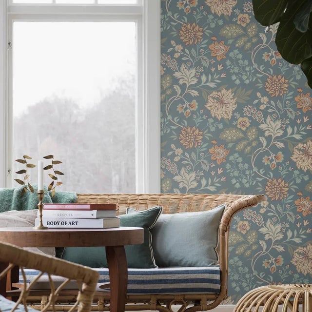 Borastapeter Sample - Borastapeter Alicia Wallpaper in Slate For Sale - Image 4 of 4