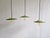 Industrial Pendant Lights in Green Enameled Sheet Metal, 1940s, Set of 3 For Sale - Image 9 of 16