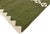Handmade New Zealand Wool Dhurrie Runner, Olive Green and Cream Diamond Runner Rug- 4'x10' For Sale - Image 10 of 13
