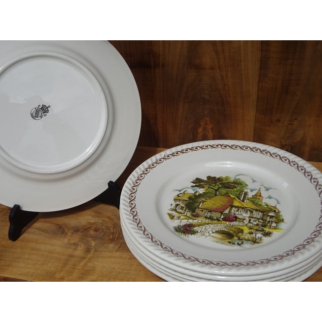 French Earthenware Plates from Lunéville and Keller, 1890s, Set of 6 For Sale - Image 5 of 9