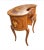 Brown 1940s Two-Drawer Continental Marquetry Mahogany Kidney Dressing Table For Sale - Image 8 of 11