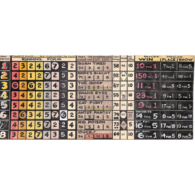 White Horse Race Track Original Hand-Painted C1930s Board Game For Sale - Image 8 of 13