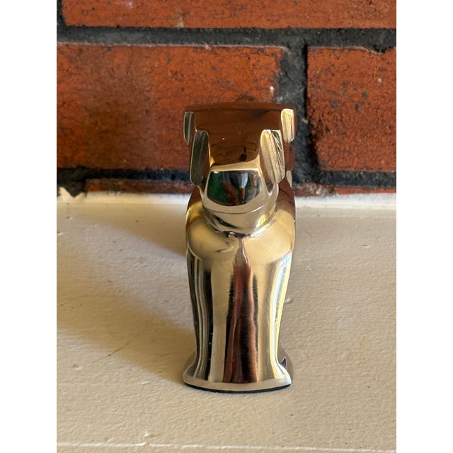 Art Deco Style Polished Aluminum Dog Sculpture For Sale - Image 12 of 12