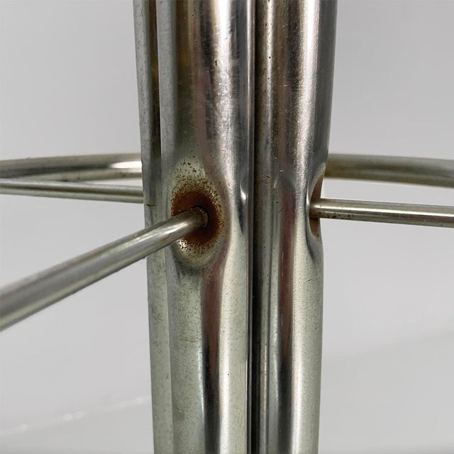 Mid-Century Modern Italian Plastic and Metal Coat Rack, 1960s For Sale - Image 12 of 17