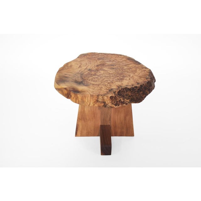 Walnut Signed Table by Jörg Pietschmann For Sale - Image 4 of 17