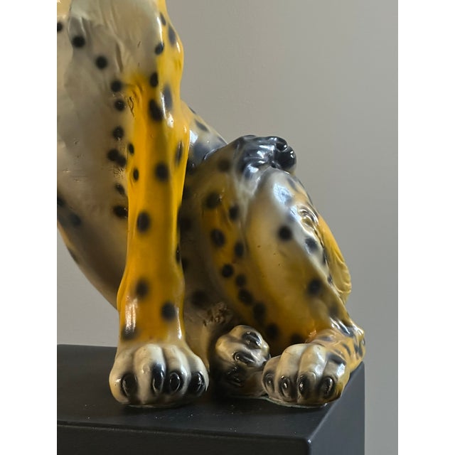 Italan Ceramic Cheetah, 1970s For Sale - Image 11 of 16