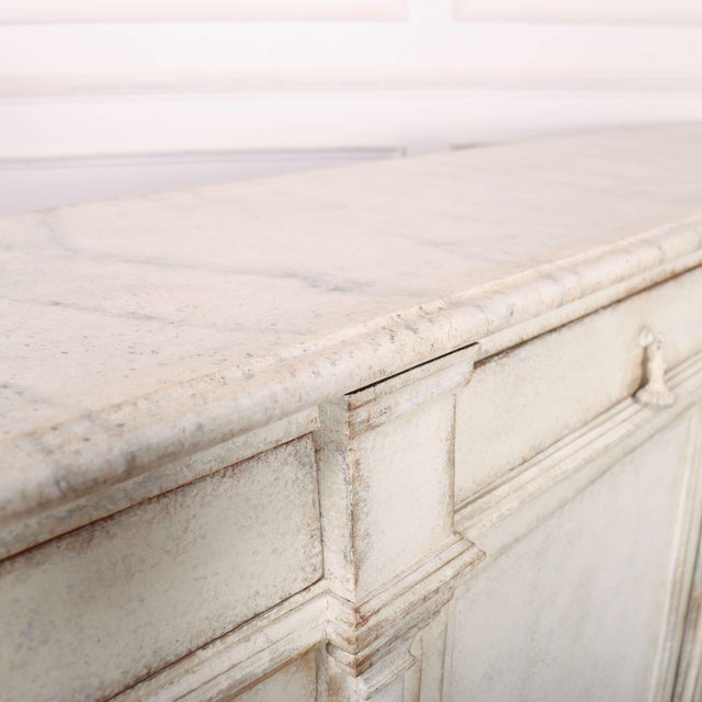 Architectural French Sideboard in White For Sale - Image 13 of 14