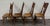 Antique Oak Pressed Back Barley Twist Dining Chairs - Full Set of 4 For Sale - Image 9 of 10