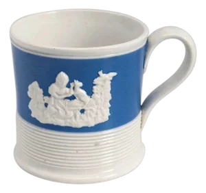 Small English Victorian Pottery Jasperware Type Mug / Can