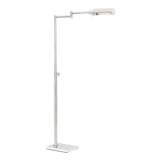 Regina Andrew Noble Floor Task Reading Lamp, Polished Nickel For Sale