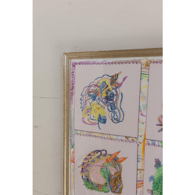 Framed Chevaloscope Hermes Scarf For Sale - Image 10 of 12