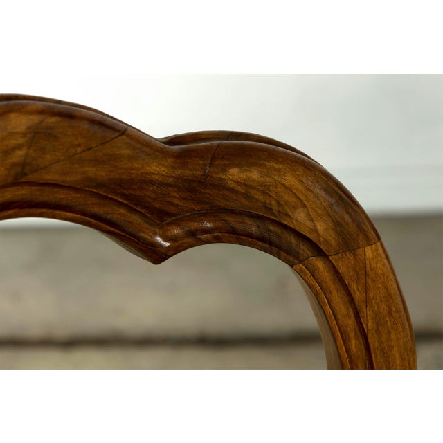 Set of 10 Antique French Louis Philippe Walnut Dining Chairs, Late 19th Century For Sale - Image 11 of 18