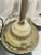 Brass Vintage Mid Century Brass Floor Lamp Floral Hand Painted Shade For Sale - Image 8 of 11